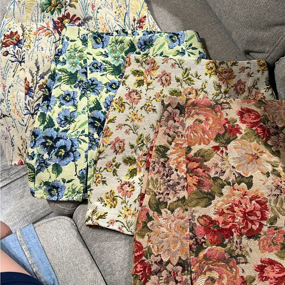 4 Floral Mini Skirts